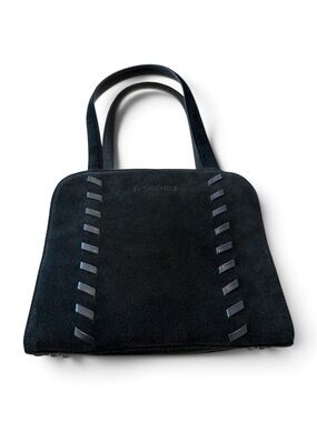 YSL Black Suede Handbag - Women's Everyday Bag